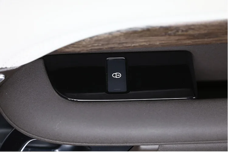 4 шт. глянцевый черный ABS Хромовая автомобильная пленка ребенка дверной безопасный замок переключатель Панель Накладка для Land Rover Discovery 5 LR5 L462