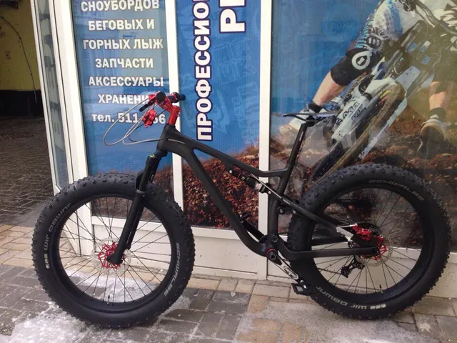 High End Full Suspension Carbon Fat Bike Frame 26 Inches 4