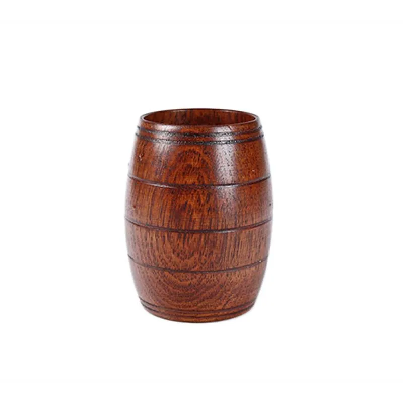 

The Nordic Beer Cup Barrel Creative Classical Wood Work Natural Wooden Beer Cup Gatherings Party Carnival Bottle DA