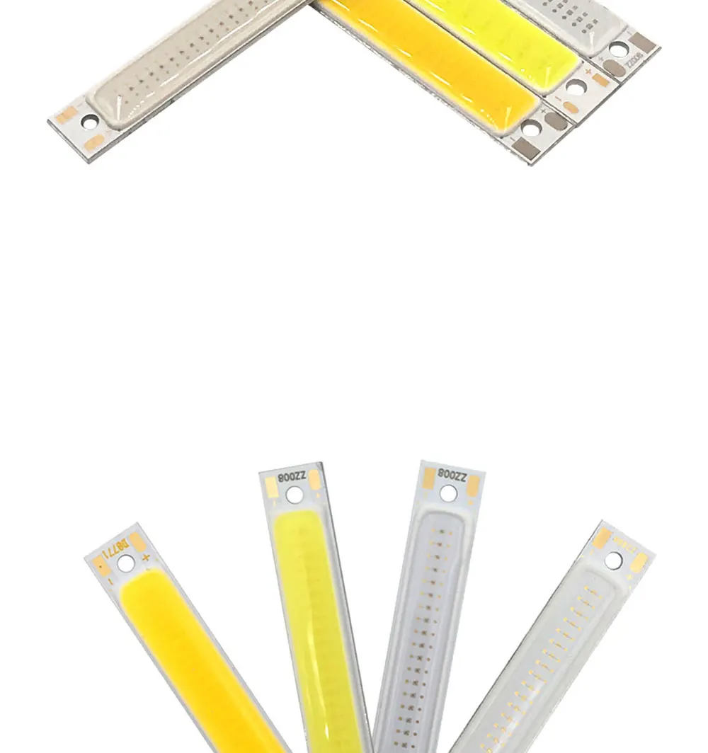 608mm 2V 3V COB LED Light Bulb 60mm Strip Red Bule Warm Cool White 1W 3W 3.7V LED Lighting Source for DIY Work Lamps (2)