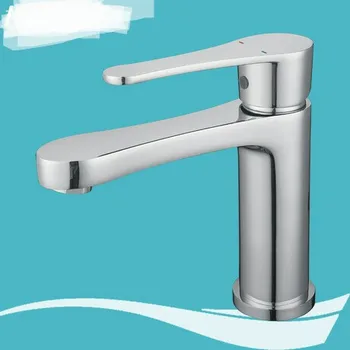 

Copper Basin Faucet Bathroom Fixture Home Improvement sitting hot&cold water faucets ceramic plate spool Chrome/gold Plated new