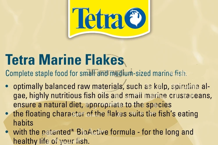 Tetra морские хлопья полный степлфуд для малых и средних морских рыб еда|fish food|tetra