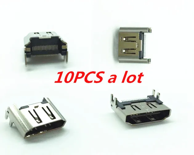 10pcs HDMI Port Socket Interface Connector untuk PlayStation 4 Play Station 4 PS4 PS 4 Pembaikan Bahagian Motherboard Port Jack Connector