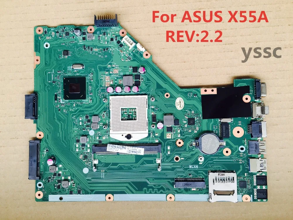 Бесплатная доставка материнской платы Asus X55A PGA989 SJTNV REV: 2 DDR3 HM70 полностью
