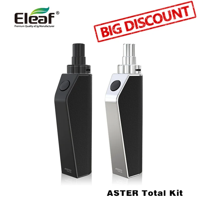 Оригинальный eleaf Aster всего комплект 1600 мАч Батарея режим байпаса с 2 мл Ёмкость