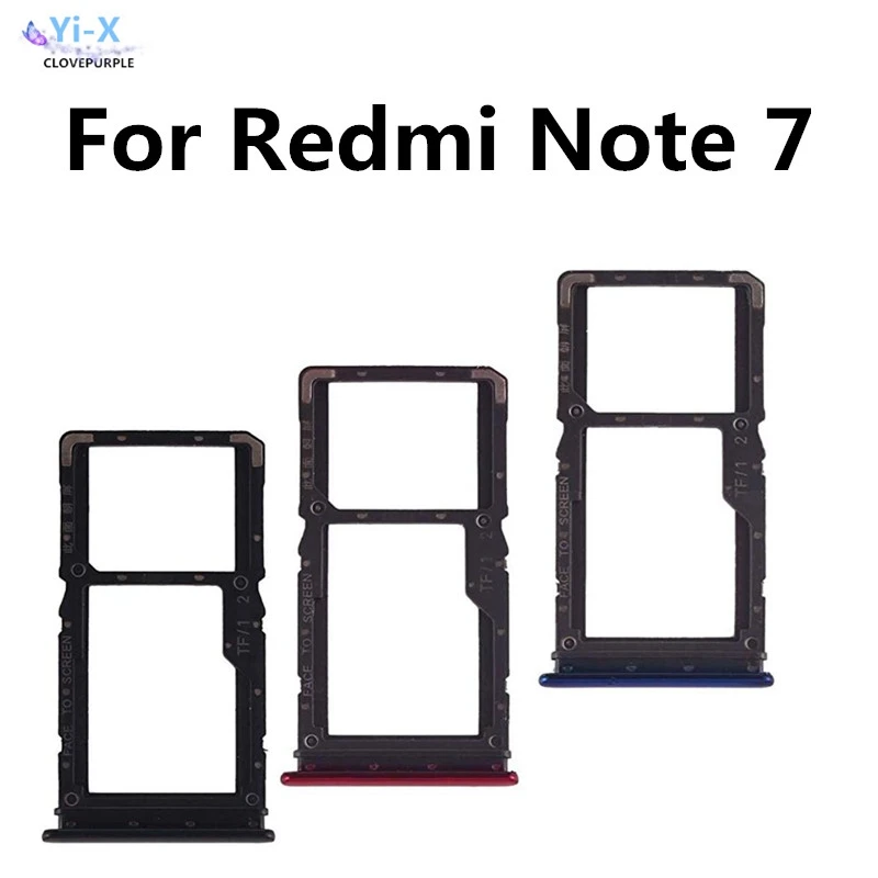 

1PCS New SIM Card Holder for Xiaomi Redmi Note 7 / Note7 Pro SIM Card Slot Tray Holder Adapter