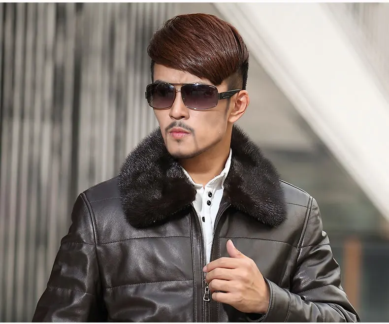 Classic Fashion Men Genuine Mink Fur Collar For Coats Nick Garment Turndown Real Coat Accessory | Аксессуары для одежды