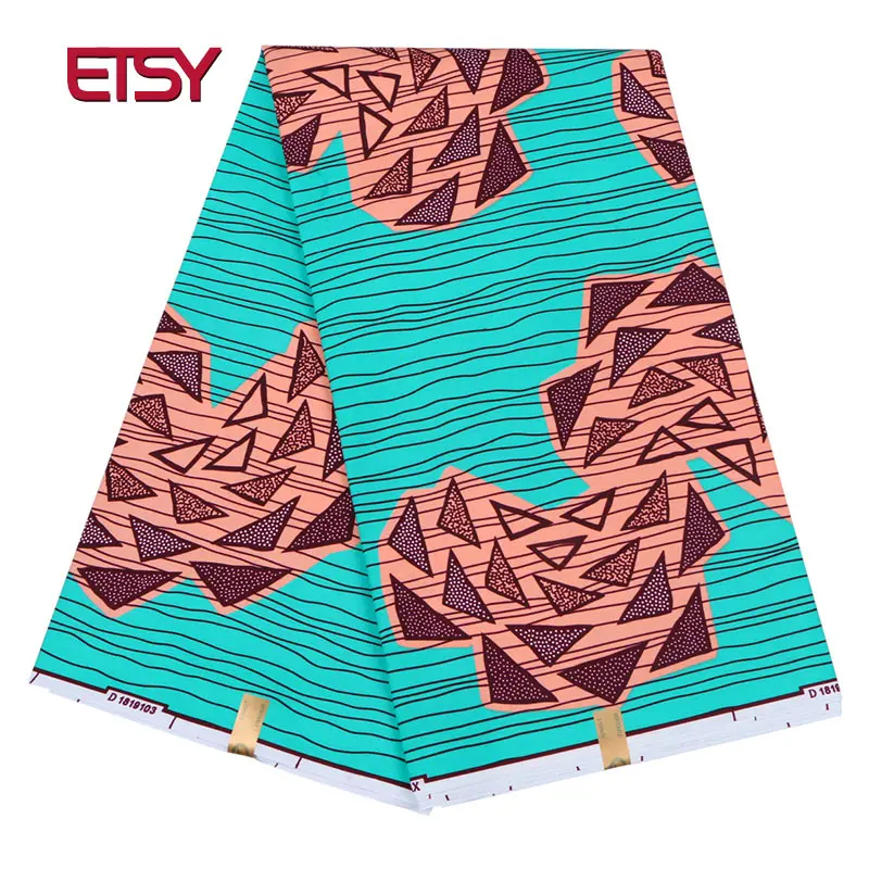 

Africa Fabric Wax Prints Fabric High Quality 6 yard 100% Polyester Wax Ankara Fabric for Party Dress FP6126