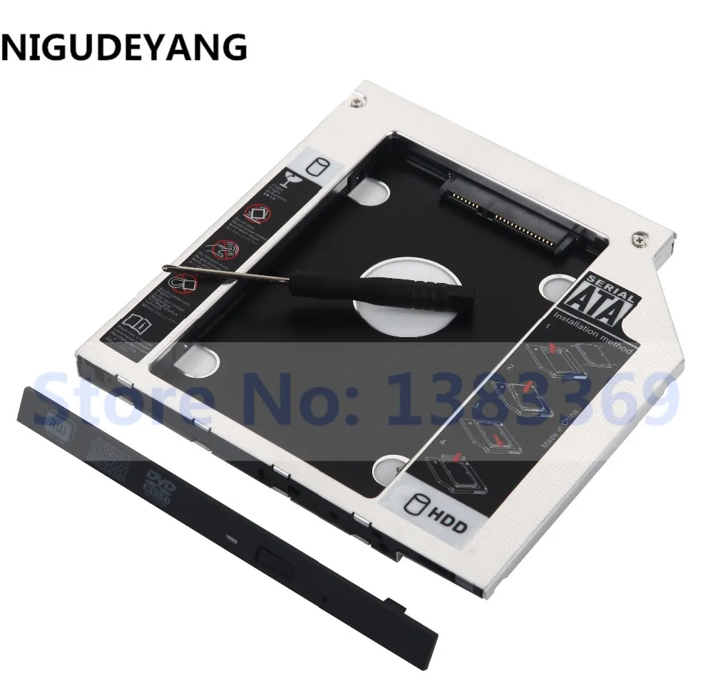 

NIGUDEYANG SATA 2nd SSD HDD Hard Drive Frame Caddy Adapter for Lenovo IdeaPad 100-15IBY 300-17ISK