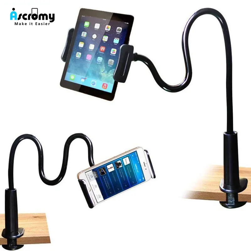 

Ascromy Cellphone Tablet Stand Holder Clip Long Arm Gooseneck Bracket Mount Clamp for iPad iPadpro iPhone X 8 Plus Samsung S8 S9