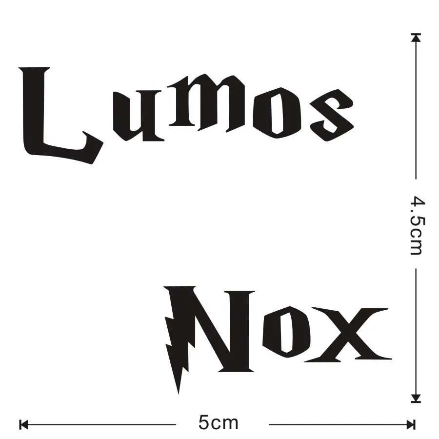 Классический фильм Lumos Nox Сменные наклейки для детской комнаты декор виниловая Съемная стена художественные Переводные обои украшение дома - Цвет: JD4490A0