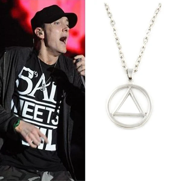 

1PC Hot Music The Best Eminem RAPPER Grammy Titanium Steel Chain Rock Pop Necklace shipping