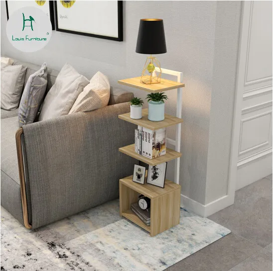 

Louis Fashion Coffee Tables Creative Living Room Sofa Simple Balcony Modern Ornament Leisure Floor Shelf