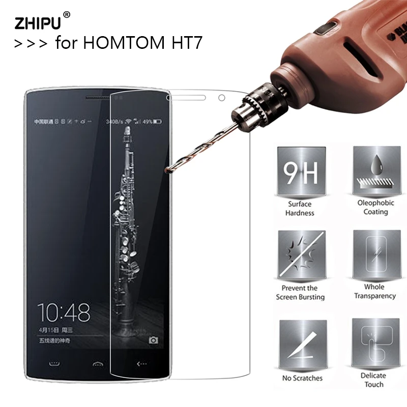 

2.5D 0.26mm 9H Premium Tempered Glass For HOMTOM HT7 Screen Protector Toughened protective film For HOMTOM HT7 Pro Glass *