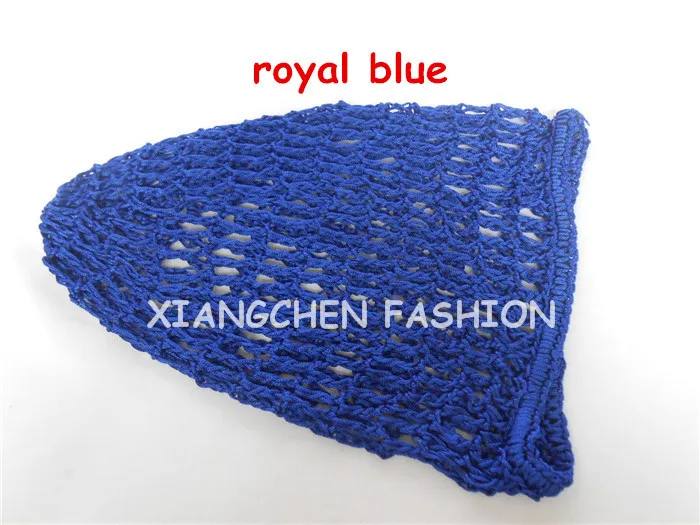 5 шт./лот, снуд/винтажная вязаная сеть для волос, утолщенная сетка для волос, снуд для волос, шапка, шапка, 20 цветов - Цвет: royal blue