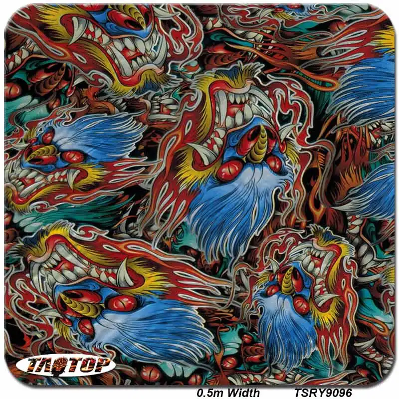 

Hydro Dipping Film TSRY9096 Cartoon Pattern 0.5M * 20M Hydrographic Water Transfer Printing Film