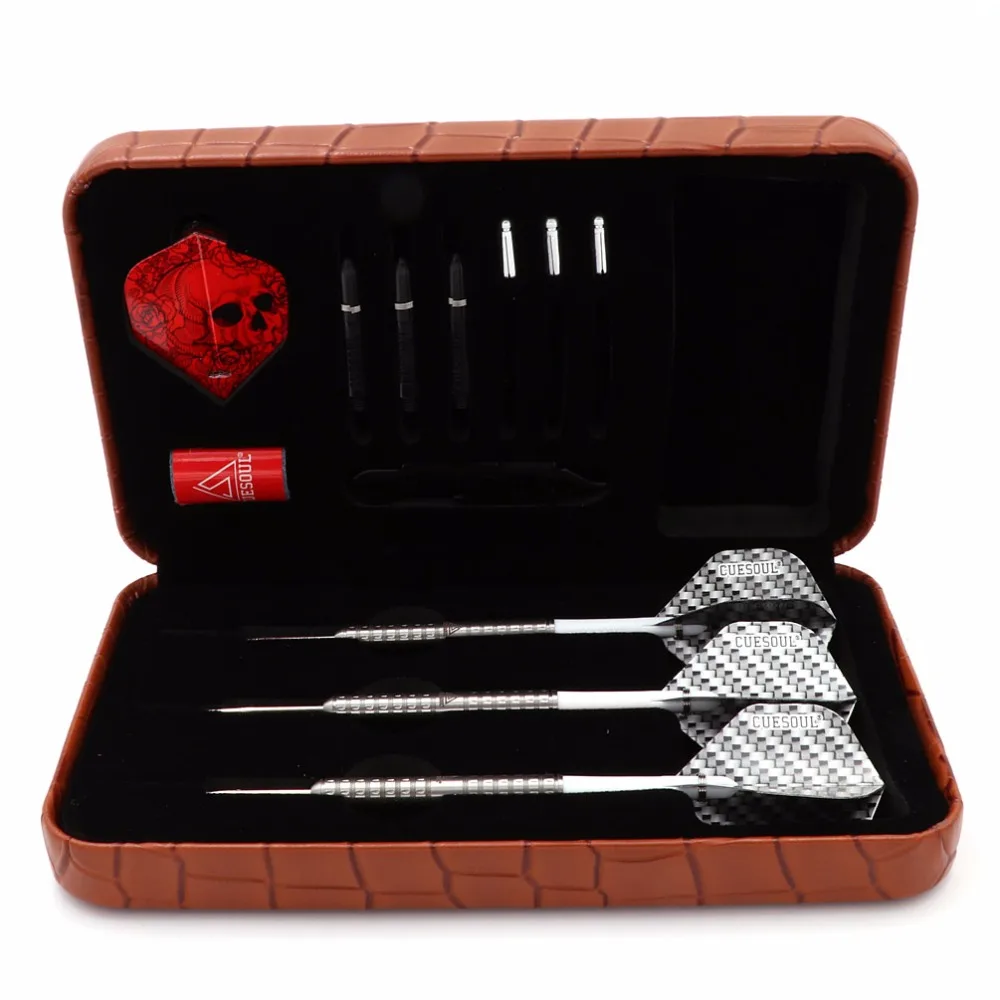 CUESOUL 22g Super Slim 98% Tungsten Steel Tip Darts Set.