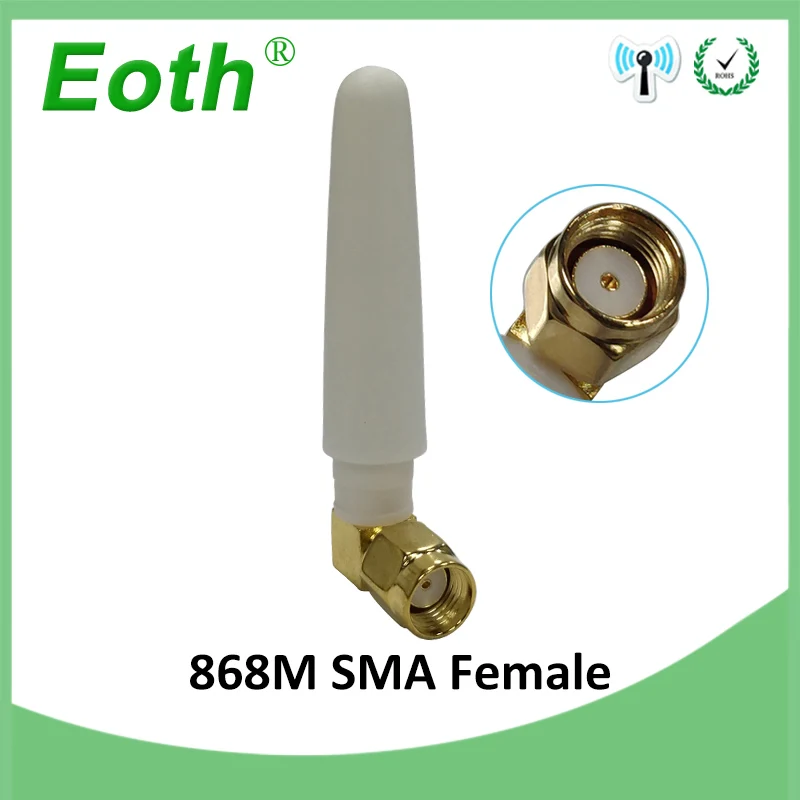 

20pcs 868MHz 915MHz antenna 3bdi RP-SMA Connector GSM antena 868 MHz 915 MHz antenne white small size antennas for Lorawan
