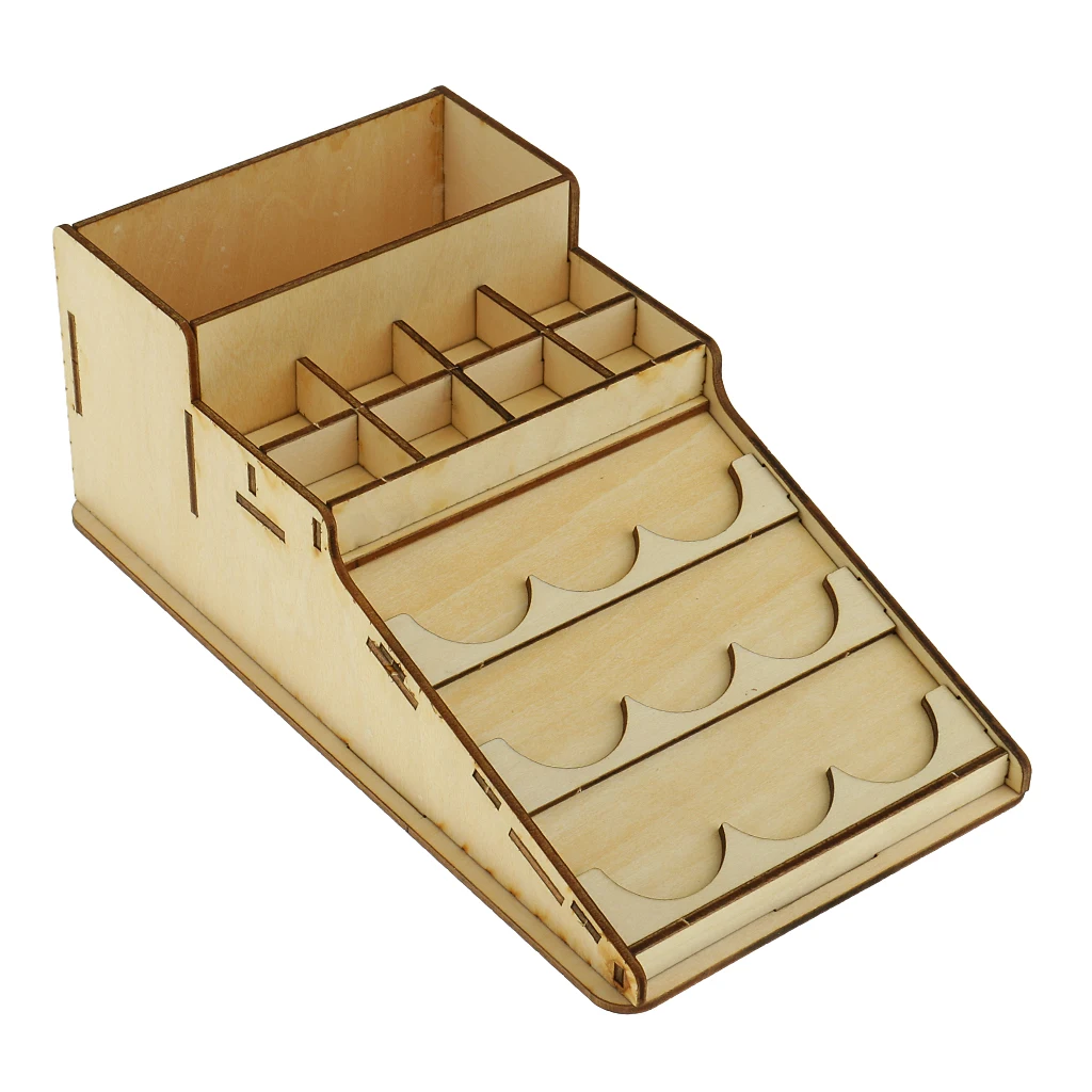 Wooden Epoxy Tools Storage Stand Holder Paints Bottle Rack Organizer for Hobbies #4