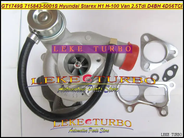 Бесплатная доставка GT1749S 715843 5001S 28200 42600 0001 турбо для Hyundai Starex H1 H200 фургон на 2 л D4BH 4D56