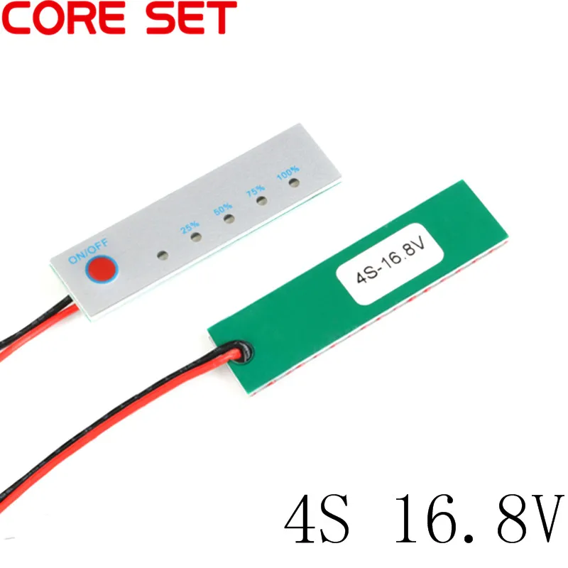 

4S 16.8V 18650 Lithium Battery Capacity Indicator Power Level Tester BMS Li-ion Charge discharge PCB Module 18650 LCD