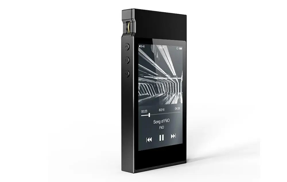 FiiO Bluetooth aptx-hd LDAC Hi-Res Android воспроизведение музыки M7 с fm-радио, FiiO MP3 lcd музыка fm-радио M7, FiiO hifi FM mp3 m7 - Цвет: Черный