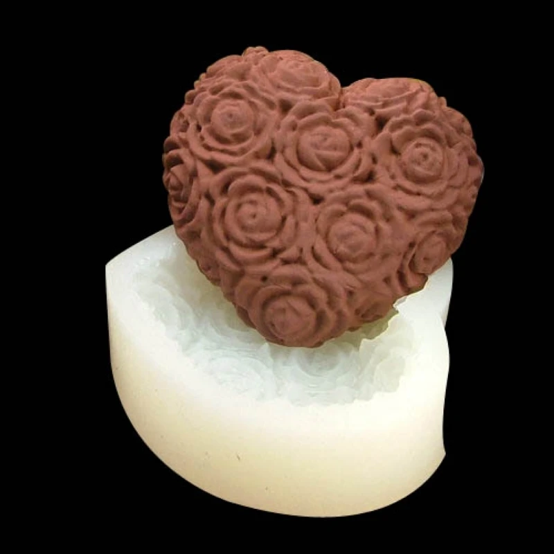 Silicone molds for Wedding cake decorating pudding dessert molds rose