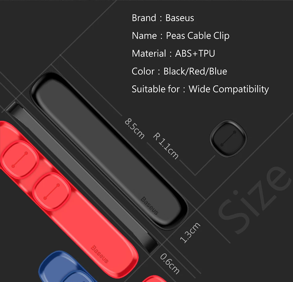 Baseus Магнитный кабель протектор USB органайзер для кабеля зарядного устройства рабочая станция USB Дата кабель держатель настольный силиконовый кабель зажим для намотки