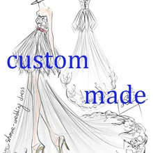 Выполненный на заказ торжественное платье