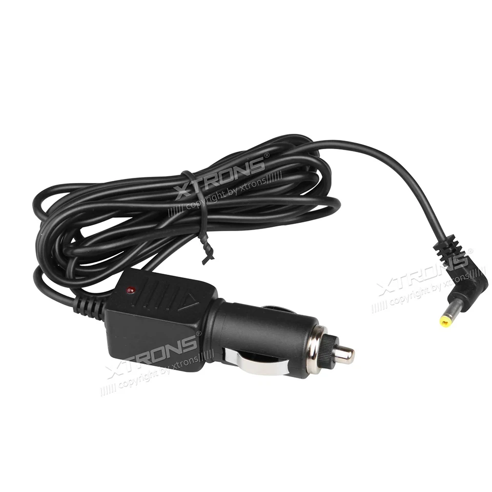 Автомобильный Прикуриватель кабель питания 12 В постоянного тока 2,1 мм подходит для подголовника dvd-плеера HD705 и HD705D 245 см длина светодиодный индикатор 3 Ампер предохранитель