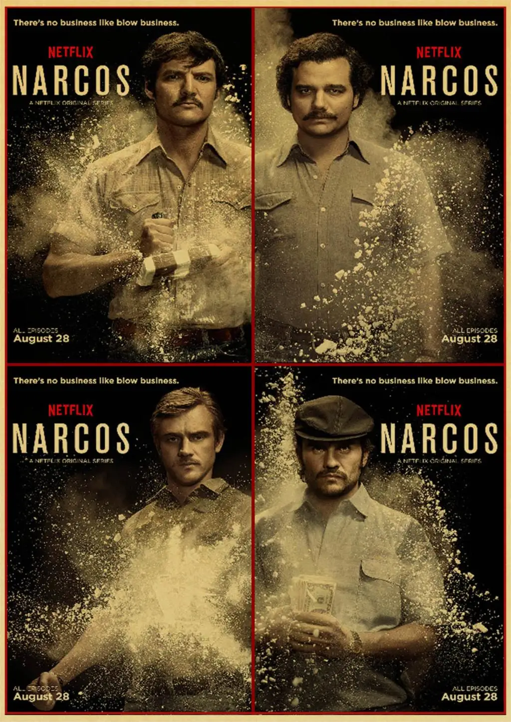 Винтажный сезон Коламбия наркос ТВ серийные Ретро плакаты украшения для дома крафт-бумага Высококачественная картина наклейки на стену