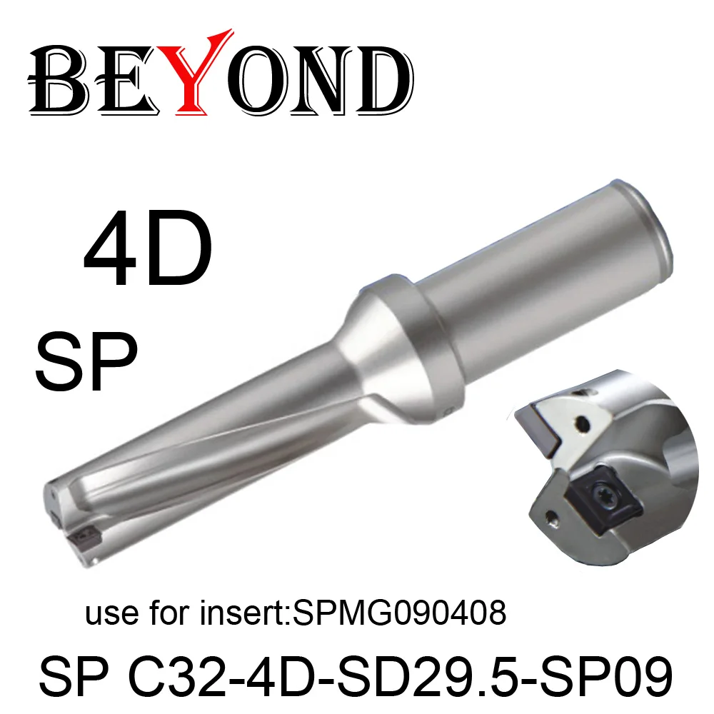 BEYOND perceuse 29mm 29.5mm SP C32-4D-SD29-SP09 C32-4D-SD29.5-SP09 U, foret Inserts en carbure, outils personnalisables CNC