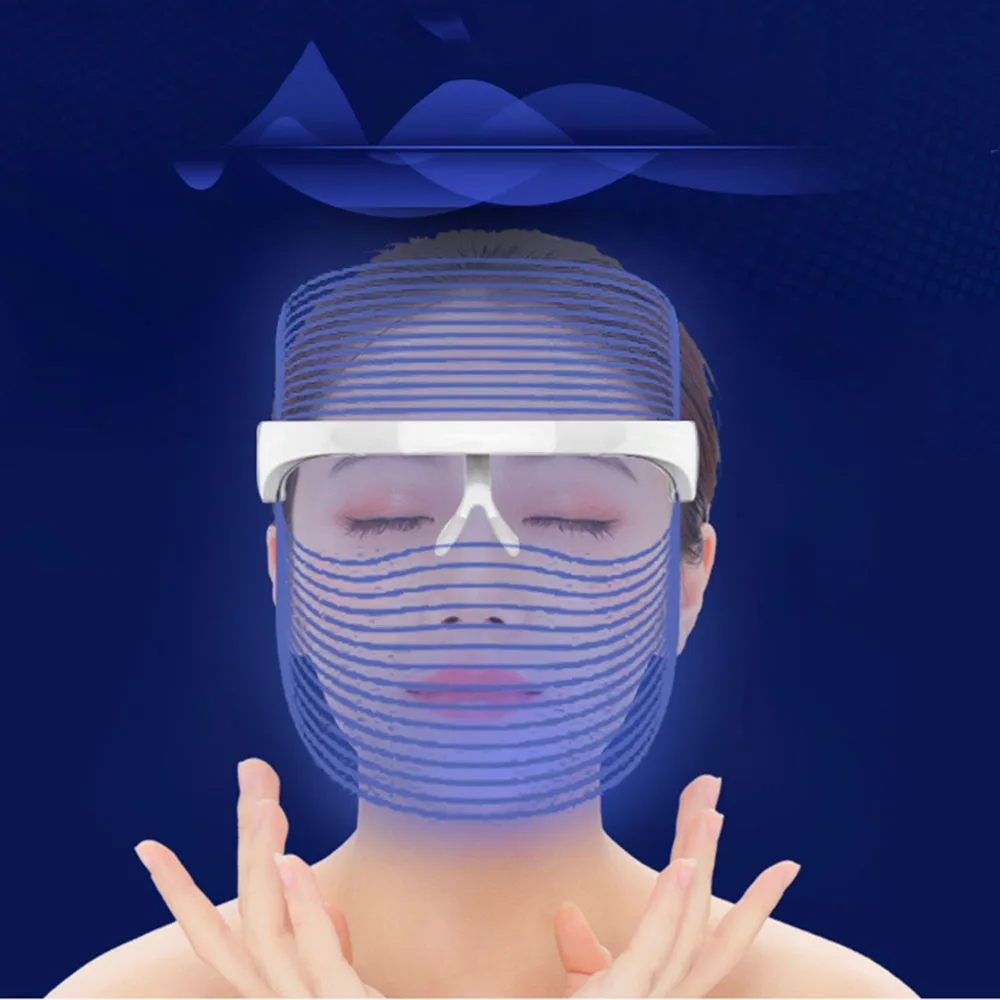 3 цвета терапия светодиодным светом маска для лица акне колагеновый крем от морщин спа-инструмент лечебное косметическое устройство уход за кожей лица Инструменты