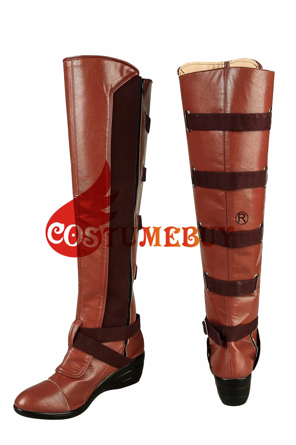 CostumeBuy Мстители эндшпиль Туманность Косплэй кожаные сапоги обувь Мстители 4 Туманность ботинки L920