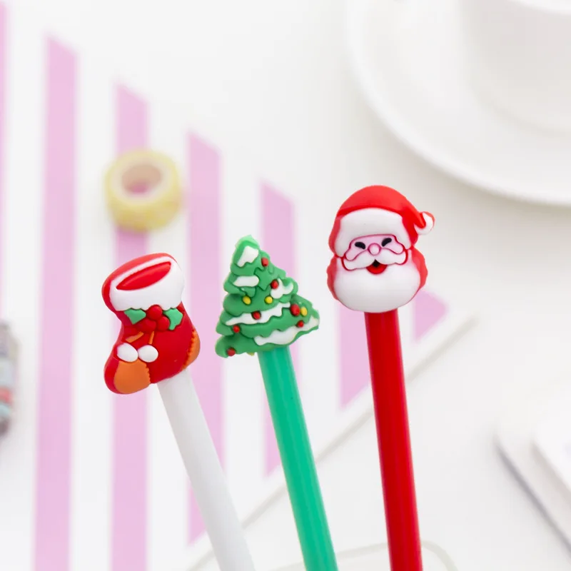 Милый кавайный Мультфильм рождественские сапоги Санта гелевая ручка Креативные нейтральные ручки для детские школьные принадлежности подарок