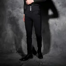 Лето тонкие свободные шаровары мужские повседневные брюки мужские брюки универсальные Англия Pantalon Hombre черные весенние