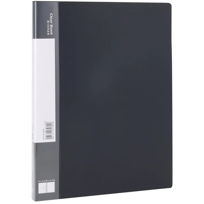 Deli Plastic Folder File document folder Cover Clear PP Pockets A4 Documents Drawing Paper ...