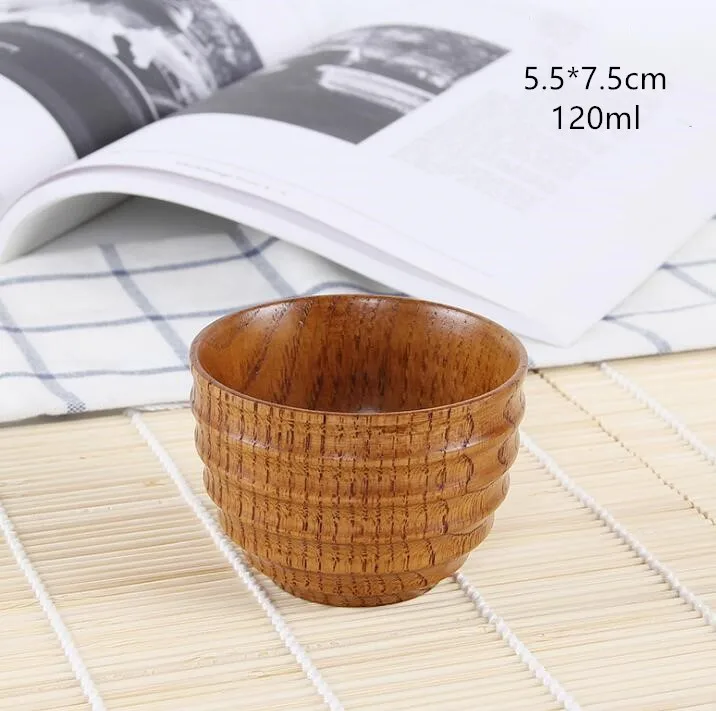 TECHOME в японском стиле, деревянная чашка с изоляцией, чашка для ликера, кофе, молока, сока, воды, чая, чашка из натурального дерева - Цвет: 1