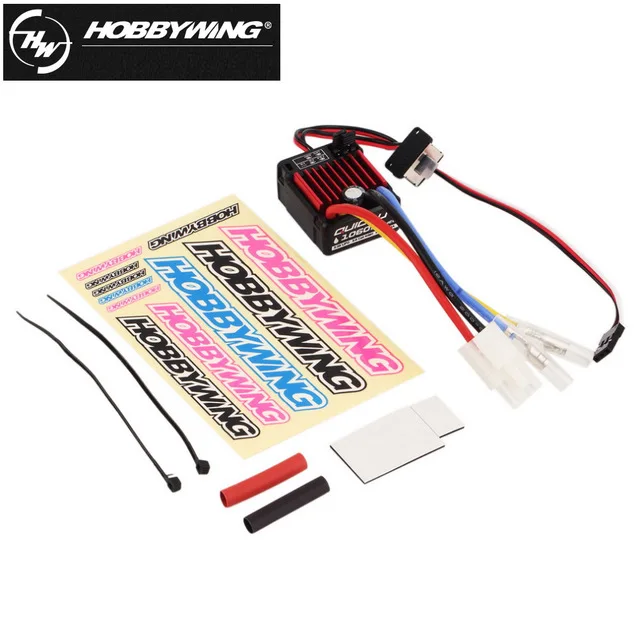 

1pcs Original HobbyWing QuicRun 1060 60A Brushed Electronic Speed Controller ESC For 1:10 RC Car Waterproof For RC Car