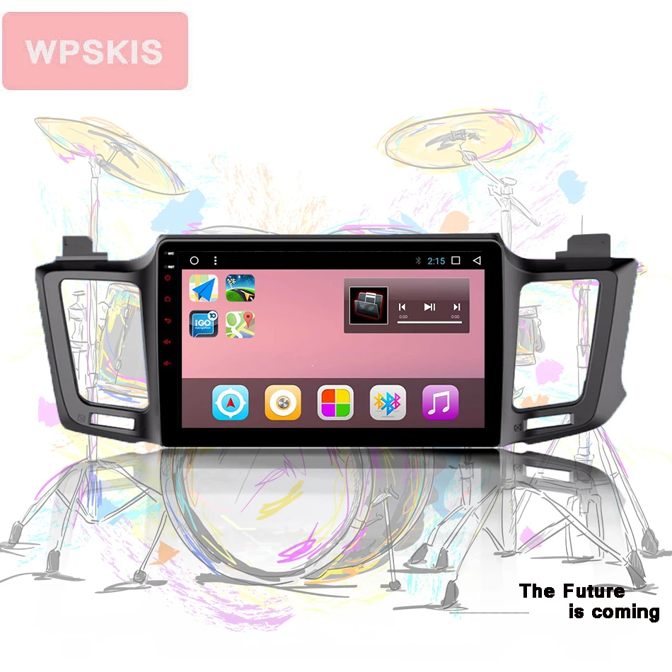 Excellent 2 din android Car GPS Navi for Toyota RAV4 2014-2017 autoradio navigation head unit multimedia 4Gb+64Gb Android 9.0 T8 8 Core 0
