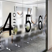 Время матовая декоративная стеклянная фольга взрывозащищенные электростатические наклейки компания раздвижная офисная дверь наклейки для стеклянных дверей-108