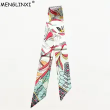 Дизайнерский шелковый шарф Колибри, женский шарф для волос, модный шейный платок, обтягивающие шарфы для дам, Сумка с лентами, Женский Галстук