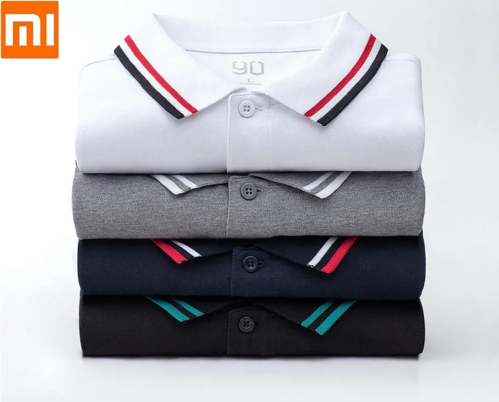 

Xiaomi 90 FUN man fashion Trend Classic lapel short sleeve Polo shirt Cool silky Summer dress outdoor leisure cotton Shirt