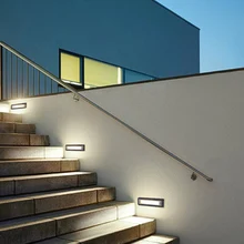 В JUICY современный ступенька свет открытый Похоронен Свет Водонепроницаемый и пылезащитный пейзаж сад настенный светильник внешний угол света