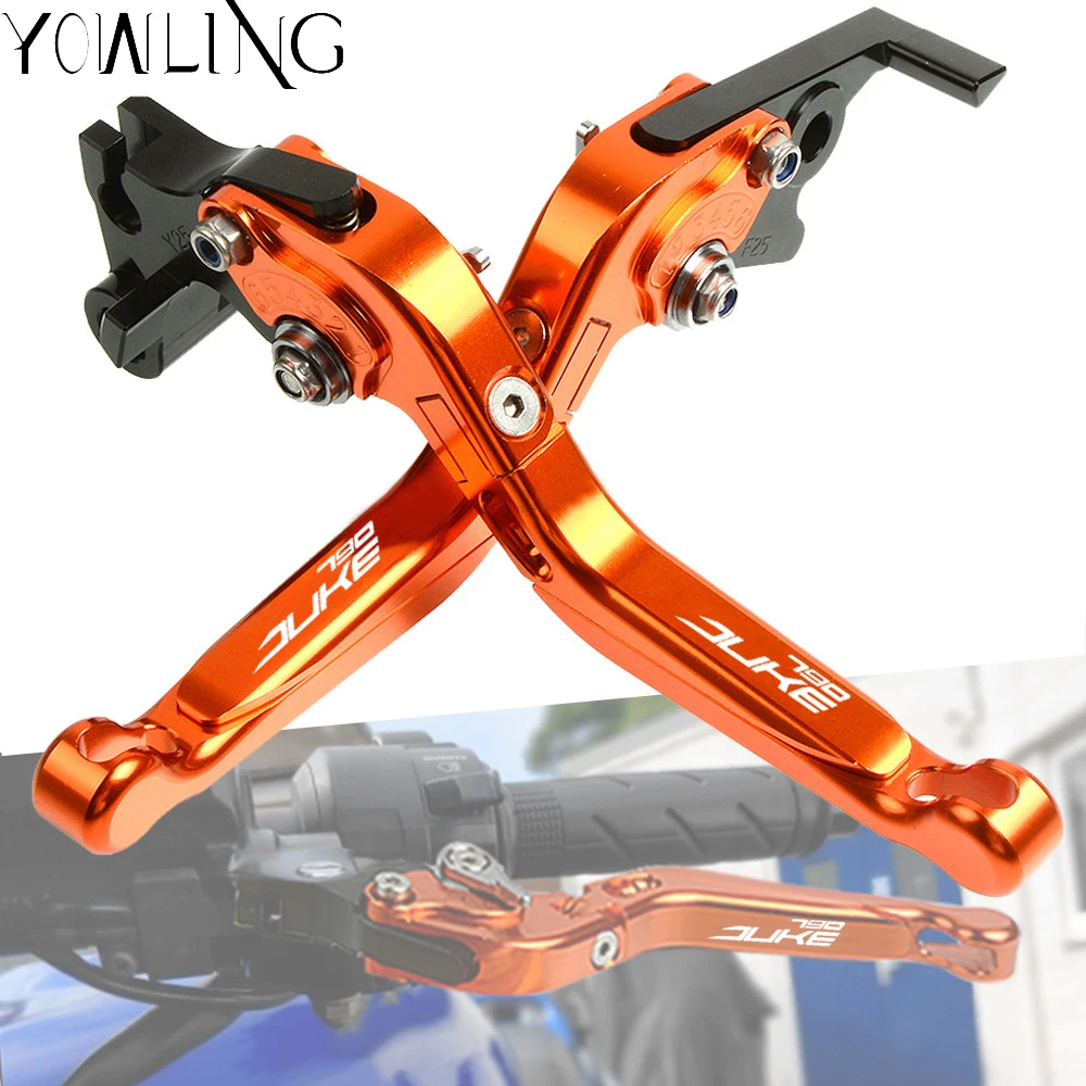 

Motorcycle Brake lever Handle For KTM 790 DUKE 2018 2019 Aluminum Adjustable Foldable Extendable Clutch Brake Lever 790DUKE LOGO