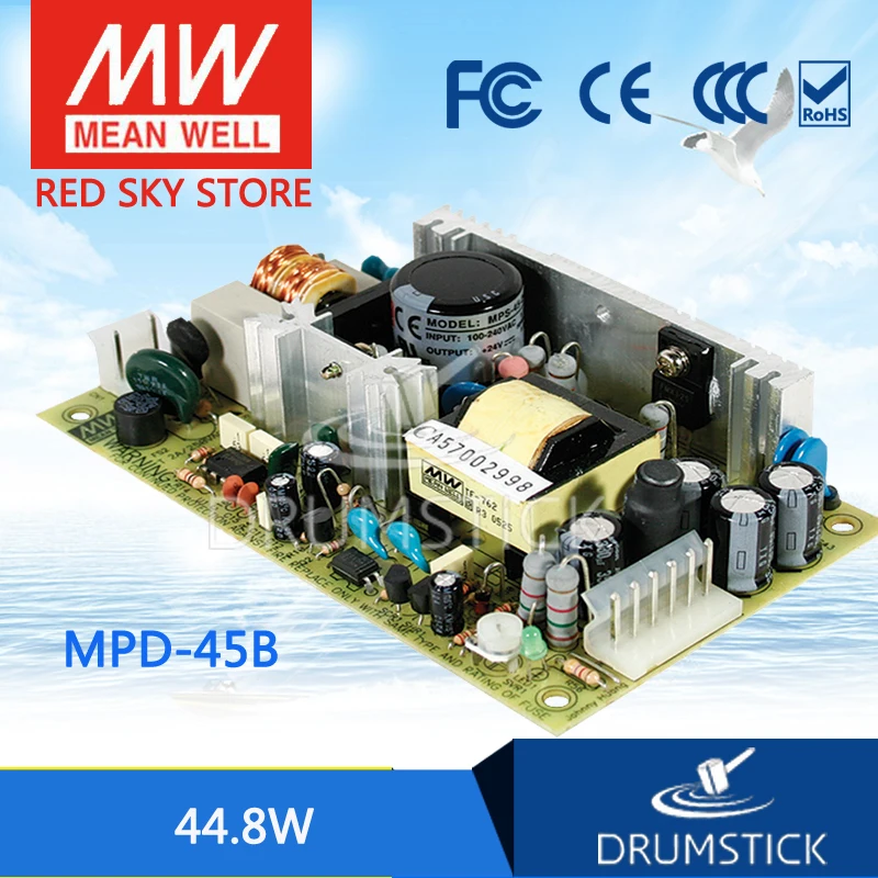 

MEAN WELL MPD-45B meanwell MPD-45 44.8W Dual Output Medical Type Switching Power Supply