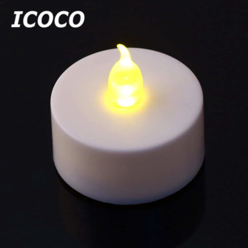 

ICOCO Water Float Flameless Candle Light without Smoke for Wedding Party Dating Birthday Christmas Festival Home Decor Sale