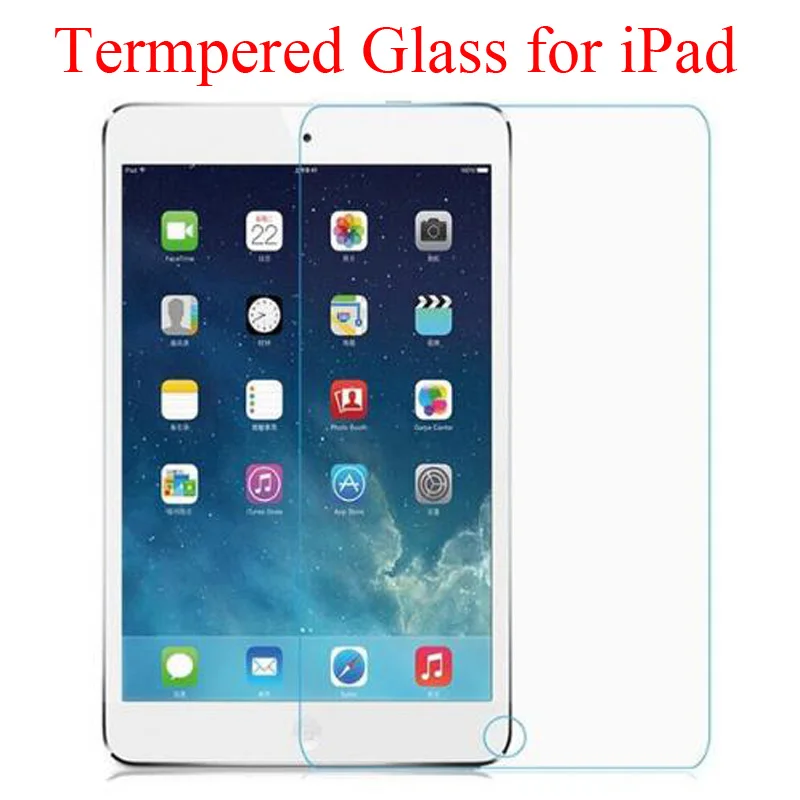 

Cleaning Wipe + Tempered Glass Screen Film Protector for iPad 9.7 inch 2017 2018 iPad Air 2 iPad Pro 9.7 10.5 Screen Skin Cover
