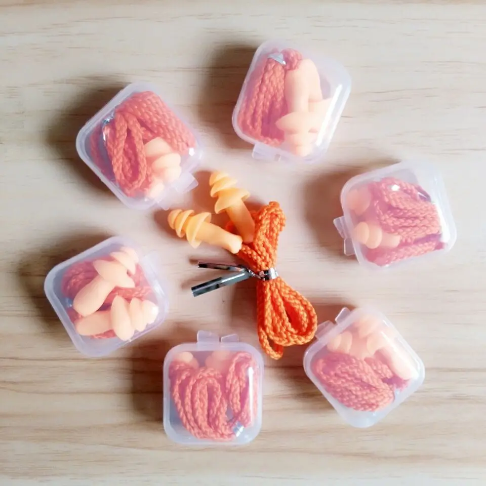 

Ear Plugs Sound insulation Waterproof Silicon ear protection Earplugs anti-noise sleeping plugs for travel soft noise reduction