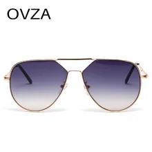OVZA Ретро женские крупные солнцезащитные очки супер тонкие металлические солнцезащитные очки женские очки de sol mujer S7009